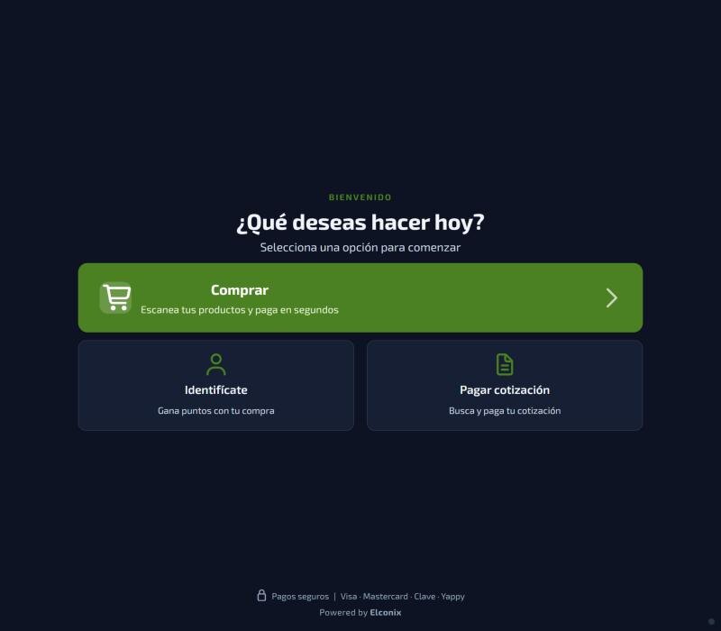 Kiosco de autoservicio de Elconix POS